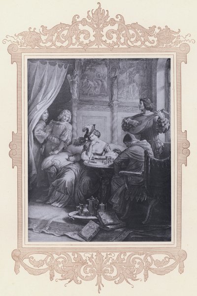 Adelheid, Gotz von Berlichingen (lithograph) by Wilhelm von (after) Kaulbach