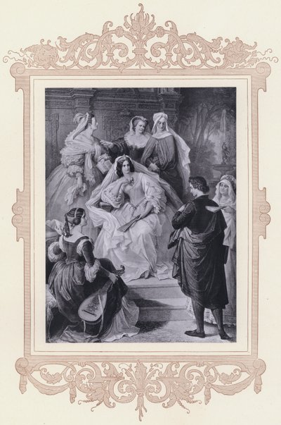 Leonore, Torquato Tasso by Wilhelm von (after) Kaulbach