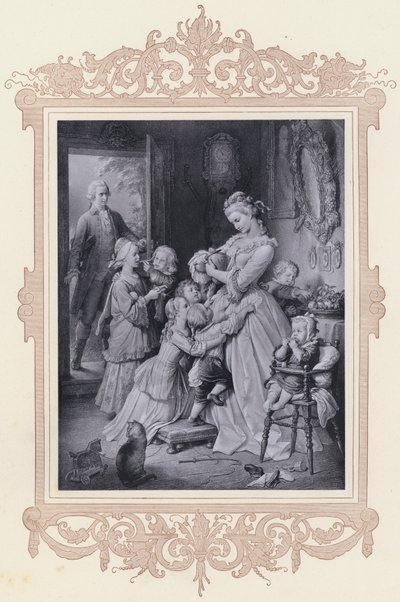 Lotte, The Sorrows of Young Werther (lithograph) by Wilhelm von (after) Kaulbach