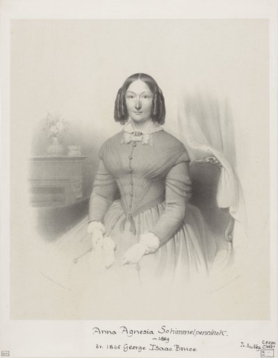 Portrait of Anna Agnesia Bruce-Schimmelpenninck by Wilhelmus Cornelis Chimaer van Oudendorp