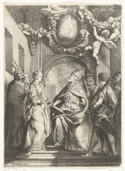 Saint Gregory the Great with Four Other Saints by Willem Basse