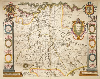 Brabant from Theatrum Orbis Terrarum by Willem Bleau, Amsterdam by Willem Blaeu