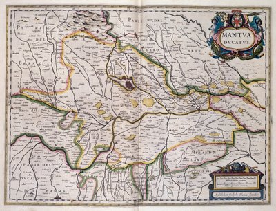 Duchy of Mantua, map by Willem Blaeu, Italy by Willem Blaeu