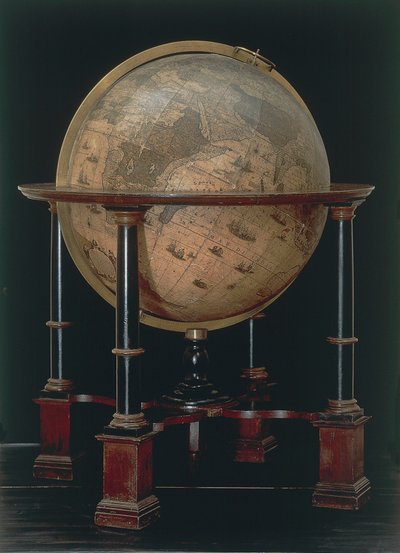 Earth Globe Made by Willem Blaeu by Willem Blaeu