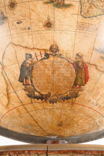 Large Pair of Library Globes, the Terrestrial 1645/48, the Celestial After c.1630 by Willem Blaeu