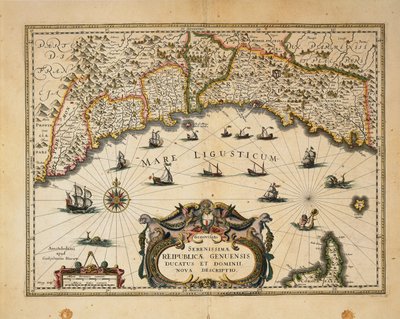 Map of Duchy of Monferrato, Engraving from Regionum Italiae by Willem Blaeu