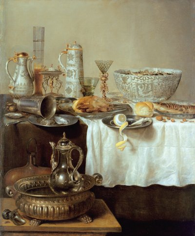 Breakfast Still Life by Willem Claesz. Heda