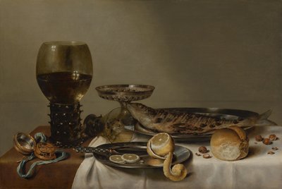 Still Life with a Roemer and a Watch by Willem Claesz. Heda