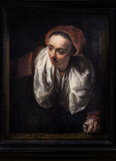 Old Woman at Her Window by Willem Drost