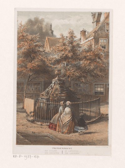 Fountain at the Labyrinth in Amsterdam by Willem Hekking jr.