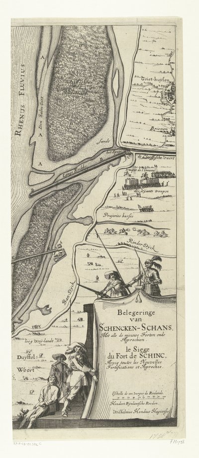 Siege of Schenckenschans, 1635 by Willem Hondius