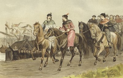Floris V, Count of Holland, and Gijsbrecht IV of Amstel, 26 July 1274 by Willem II Steelink