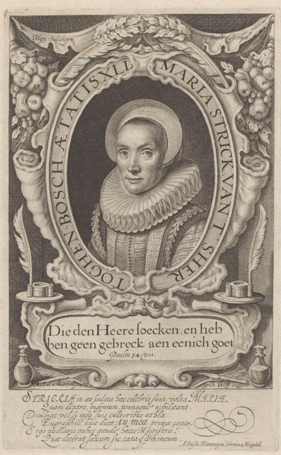 Portrait of Maria Strick at Age 41 by Willem Jacobsz Delff