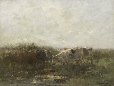 Cows in a Soggy Meadow by Willem Maris