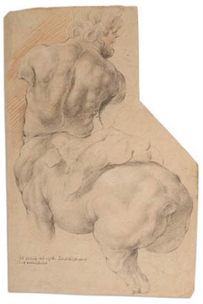 Centaur Tamed. Rear View of the Group Turned to the Left by Willem Panneels