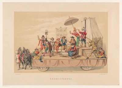 Sixth Group of Utrecht Masquerade in 1856 by Willem Pieter Hoevenaar
