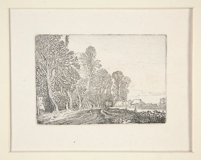 Road at the Edge of the Forest, Plate 4 from The Set of the Landscapes by Willem Pietersz. Buytewech