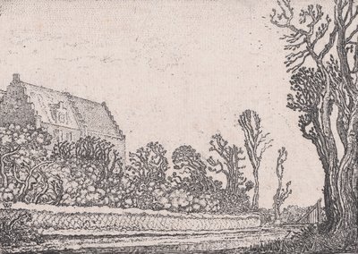 The House with the Stepped Gable (from Verscheyden Landtschapjes Various Little Lands) by Willem Pietersz. Buytewech