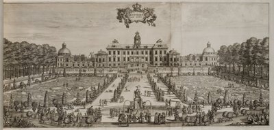 Drottningholm Palace and Garden from the South by Willem Swidde