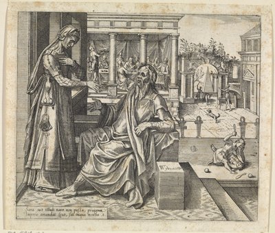 Sarah Asks Abraham to Send Away Hagar and Ishmael by Willem Thibaut