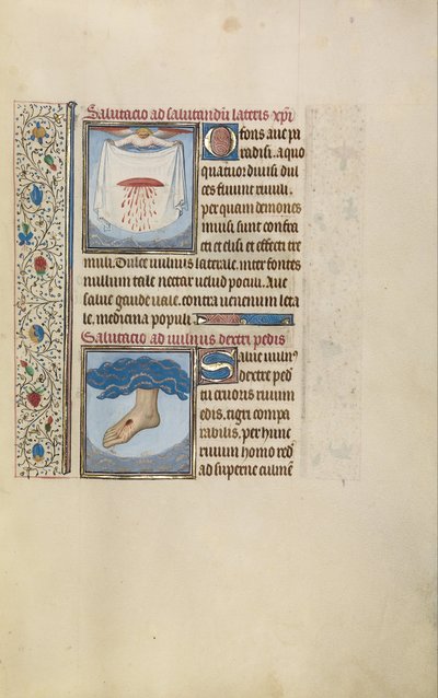 An Angel Holding a Cloth with Christ
