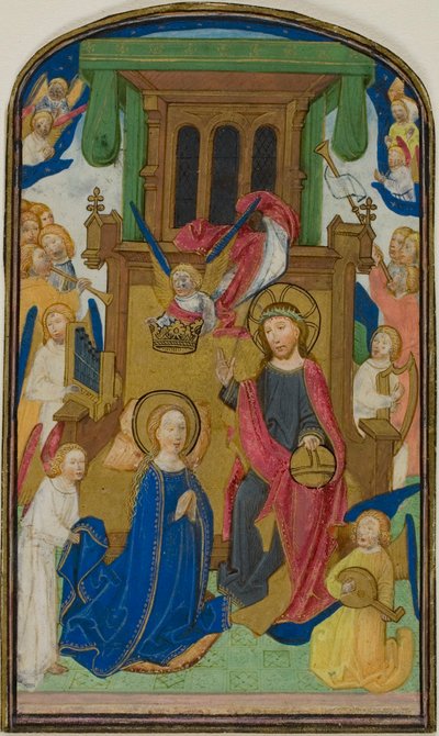 The Coronation of the Virgin, from a Book of Hours by Willem Vrelant