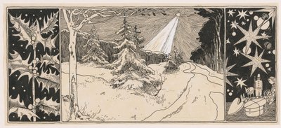 Star Shining on a Winter Landscape by Ludwig Willem Reymert Wenckebach