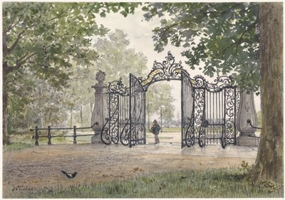 The Monumental Gate of Vreedenhoff in Nieuwersluis on the Vecht by Willem de Famars Testas