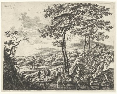 Landscape with a Mule Driver (series title: Landscapes with Figures) by Willem de Heusch