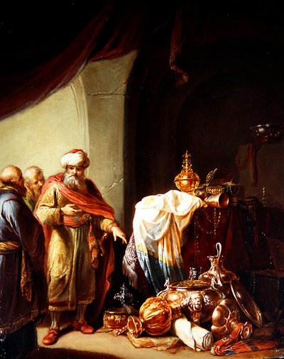 Croesus showing his riches to Solon by Willem de Poorter