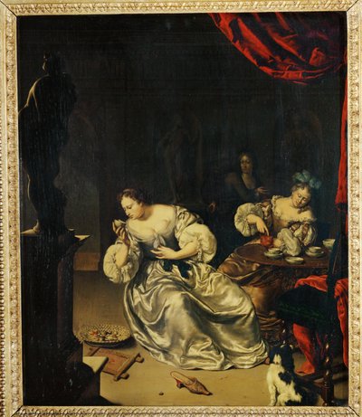 Tea Time by Willem van (after) Mieris