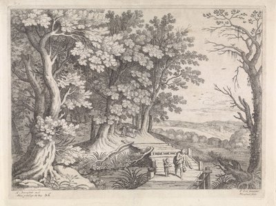 Landscape with Abraham and Isaac by Willem van Nieulandt (II)