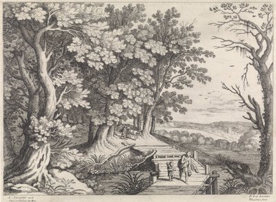 Landscape with Abraham and Isaac by Willem van Nieulandt (II)
