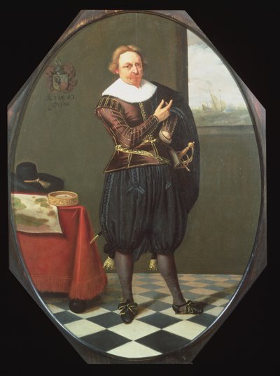 Portrait of a Seaman in an Interior by Willems Witringa Harmen