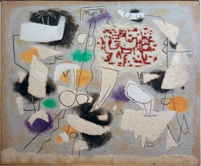 Lyric with Small Phantom Forms by Willi Baumeister