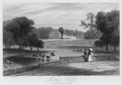 Mistley Hall, the Seat of Lord Rivers by William (after) Daniell