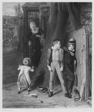 The Wolf and the Lamb, from the Picture in the Royal Collection by William (after) Mulready