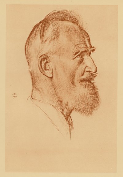 Portrait of George Bernard Shaw by William (after) Rothenstein