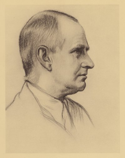Portrait of Professor A S Eddington by William (after) Rothenstein