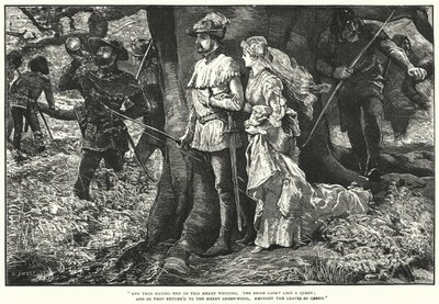 Robin Hood and Allin A Dale by William (after) Small