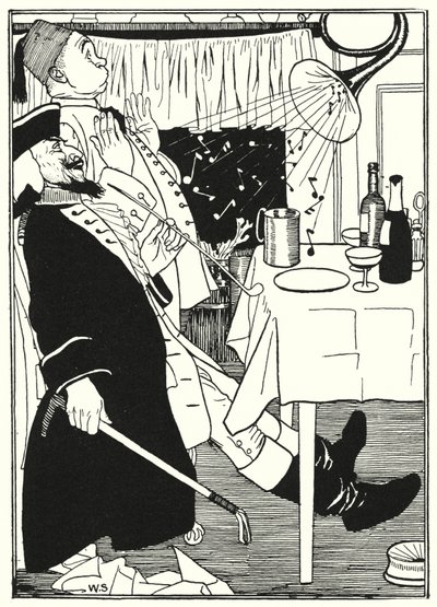 Illustration for the Adventures of Baron Munchausen by William (after) Strang