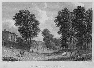 Branch Hill, Hampstead by William (after) Westall