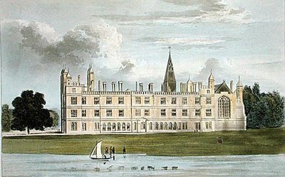 Burghley House, from Ackermann