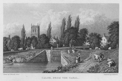 Calne, from the Canal by William (after) Westall