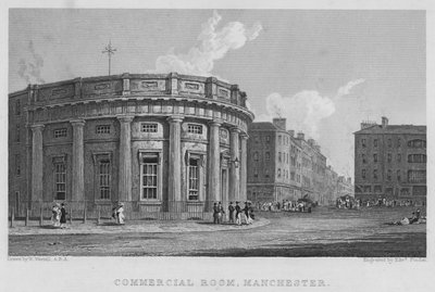Commercial Room, Manchester (engraving) by William (after) Westall