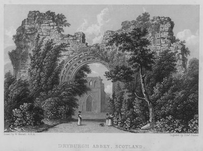 Dryburgh Abbey, Scotland by William (after) Westall