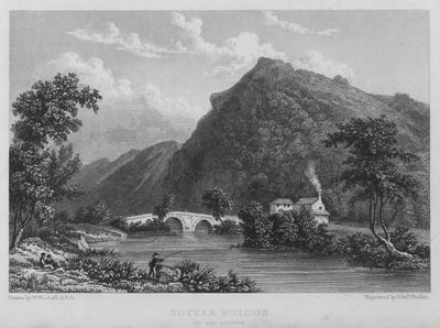 Nottar Bridge, on the Lynher by William (after) Westall