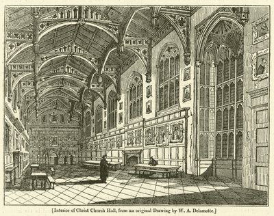 Interior of Christ Church Hall by William Alfred Delamotte