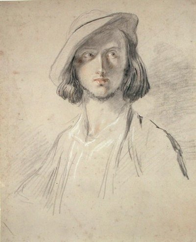 Portrait Study of a Young Man by William Allan