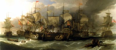 The Battle of Cape Saint Vincent, February 14 by William Allan